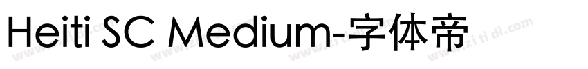 Heiti SC Medium字体转换